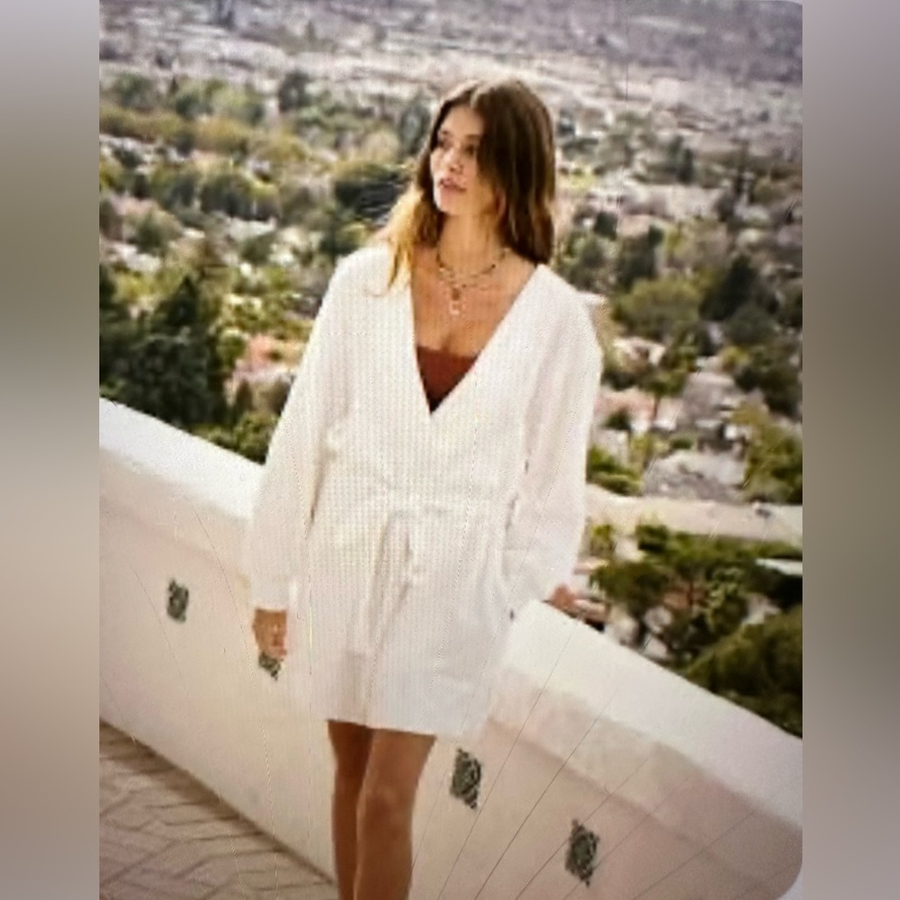 Free People beach Greta Terrycloth Blend Textured Oversized Size S.New No Tag!